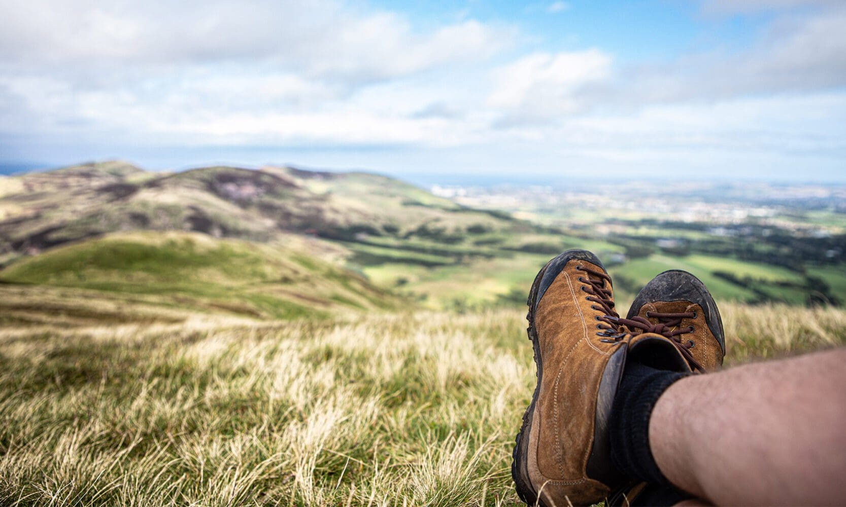 handmade leather hiking boots